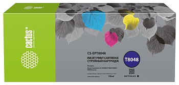Картридж струйный Cactus CS-EPT8048 T8048 черный матовый (700мл) для Epson SureColor SC-P6000/7000/8000/9000